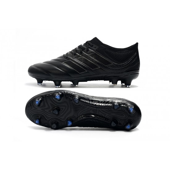 Adidas Copa 19.1 FG Deep Black Blue Soccer Cleats Adidas Copa 09